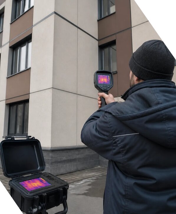 Тепловизионное обследование зданий и сооружений в Шарыпове